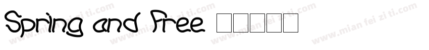 Spring and Free字体转换
